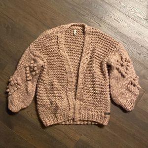 Wishlist Pink Knit Cardigan